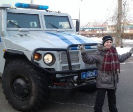 Предпраздничная поездка на спецавтомобиле