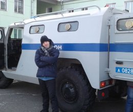 Предпраздничная поездка на спецавтомобиле