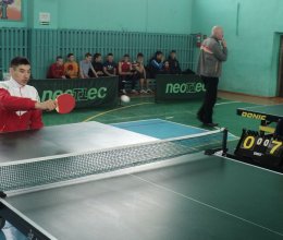 Победа в чемпионате по настольному теннису