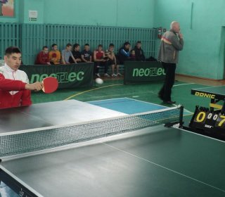 Победа в чемпионате по настольному теннису