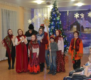 Дом- интернат «Теремок» посетили христославы