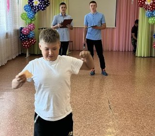 Ребята из спецучилища в гостях с концертной программой