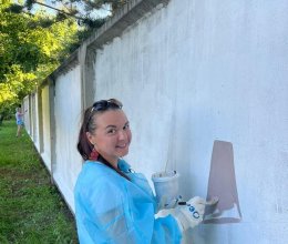 Волшебный стрит-арт в рамках волонтерского проекта 