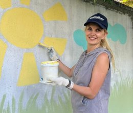 Волшебный стрит-арт в рамках волонтерского проекта 
