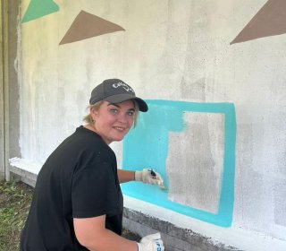 Волшебный стрит-арт в рамках волонтерского проекта 