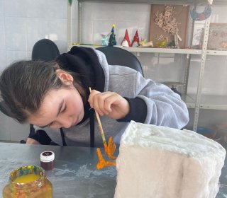 Наша елочная игрушка украшает ёлку в музее-заповеднике Великого Устюга