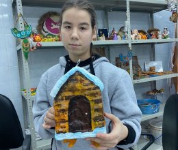 Наша елочная игрушка украшает ёлку в музее-заповеднике Великого Устюга