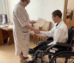 Вручение свидетельства профессии рабочего