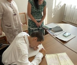 Вручение свидетельства профессии рабочего