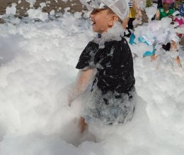 В облаке пены!