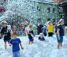 В облаке пены!
